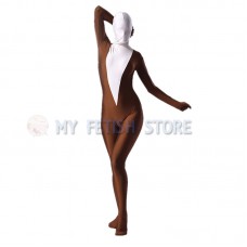 Full Body Dark Brown Lycra Spandex Bodysuit Solid Color Zentai suit Halloween Fancy Dress Costume Full Body Dark Brown Lycra Spandex Bodysuit Solid Color Zentai suit Halloween Fancy Dress Costume